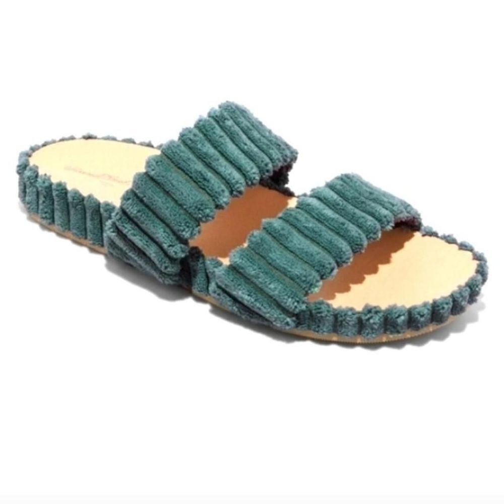 Ladies Trendy Corduroy Sandal Slides Size 11